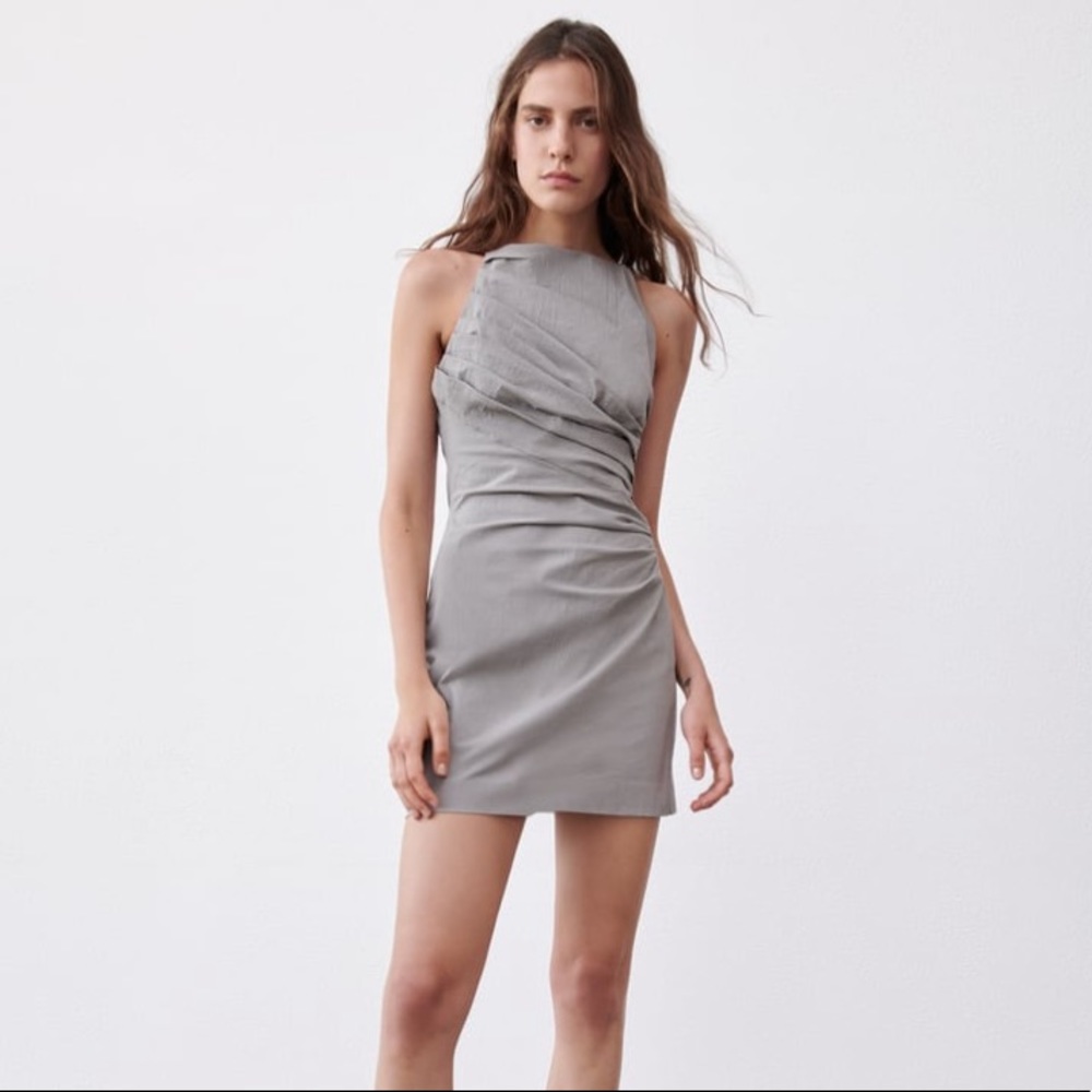 Zara grey mini dress